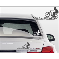 Urban Freeride Biker Aufkleber Rad