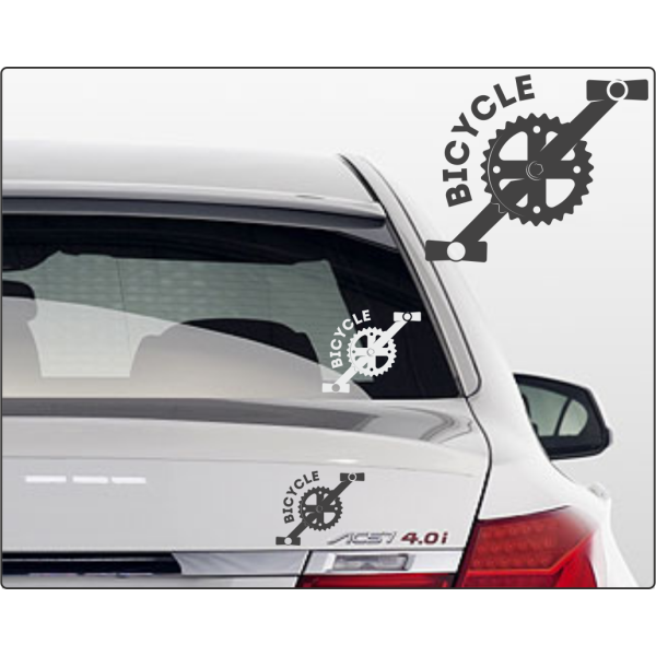 Autosticker Radfahrer Biker