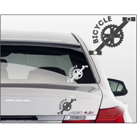 Autosticker Radfahrer Biker