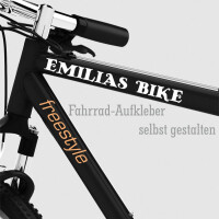 Fahrrad-Aufkleber selbst gestalten