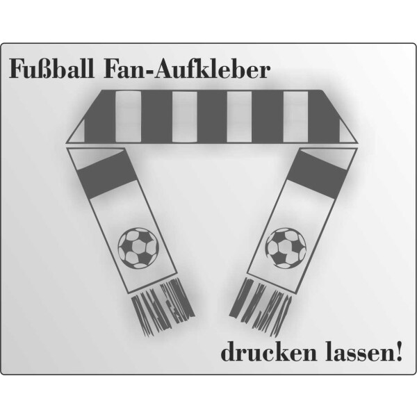 Fußball FAN Aufkleber drucken lassen