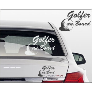 Aufkleber Golfspieler