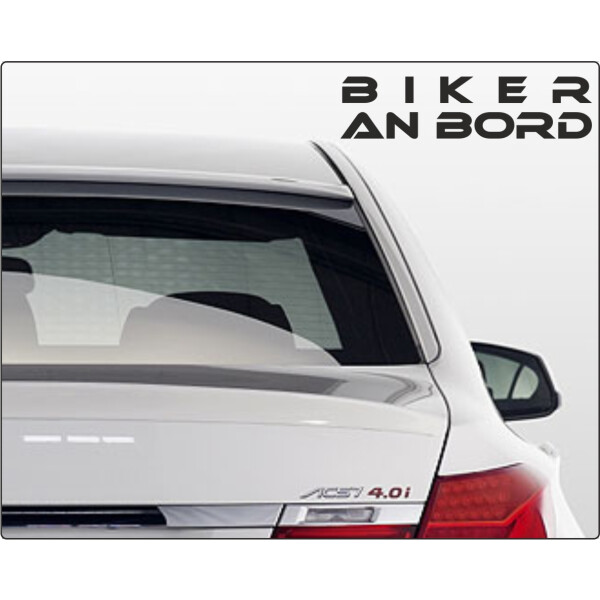 on board Aufkleber Biker an bord