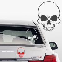 Autoaufkleber Biker skull Totenkopf