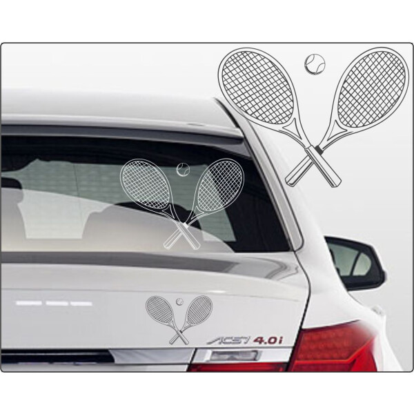 Tennissport Aufkleber für Autos