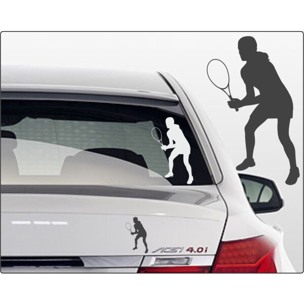 Tennisaufkleber fürs Auto