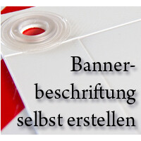 Aufkleber und Klebeschriften für Werbebanner