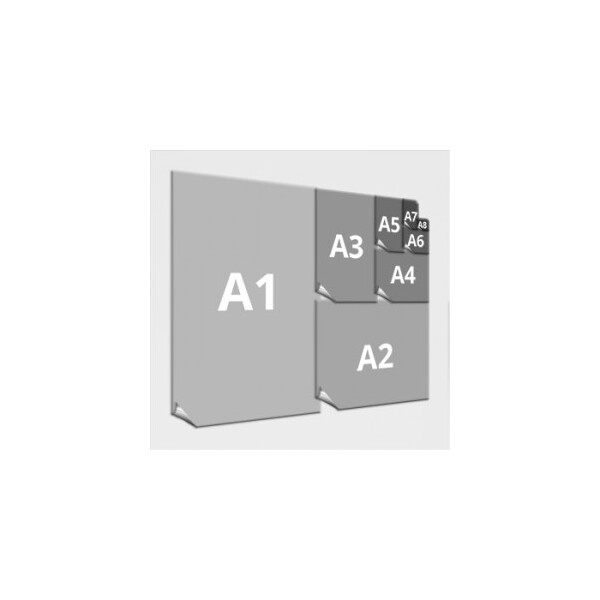 3 silberne Aufkleber DIN A0 (118,9cm x 84,1cm)